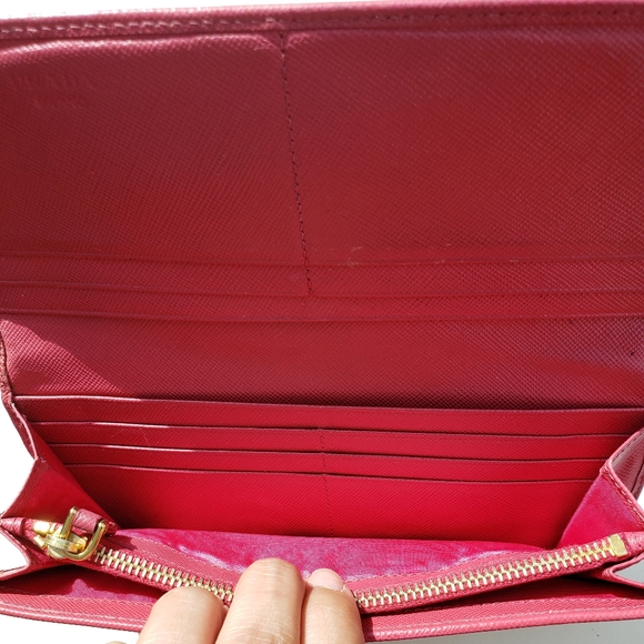 Authentic Prada Saffiano Large Wallet, Pink - Picture 7 of 16